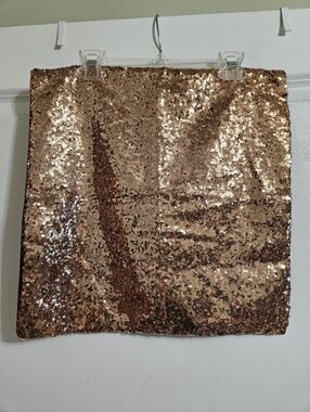 Brown/Bronze Sequin Pillow Cover